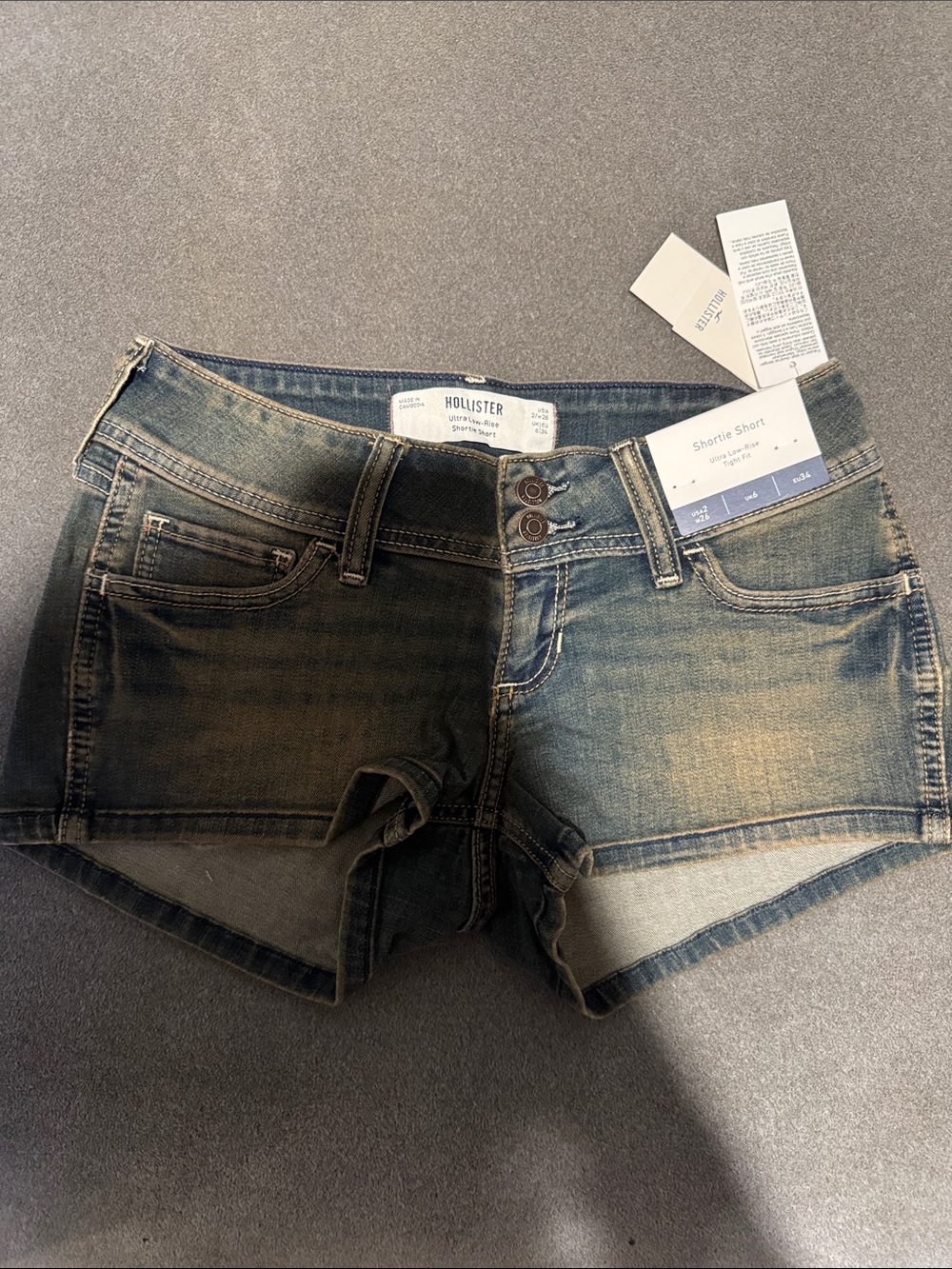 NWT Hollister Women's Denim Short Shorts - Blue